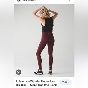Lululemon Wunder Under High Rise Size 4